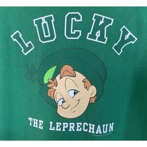Vintage 2006 Get Lucky (Charms) Leprechaun General Mills Green Delta T Shirt L
